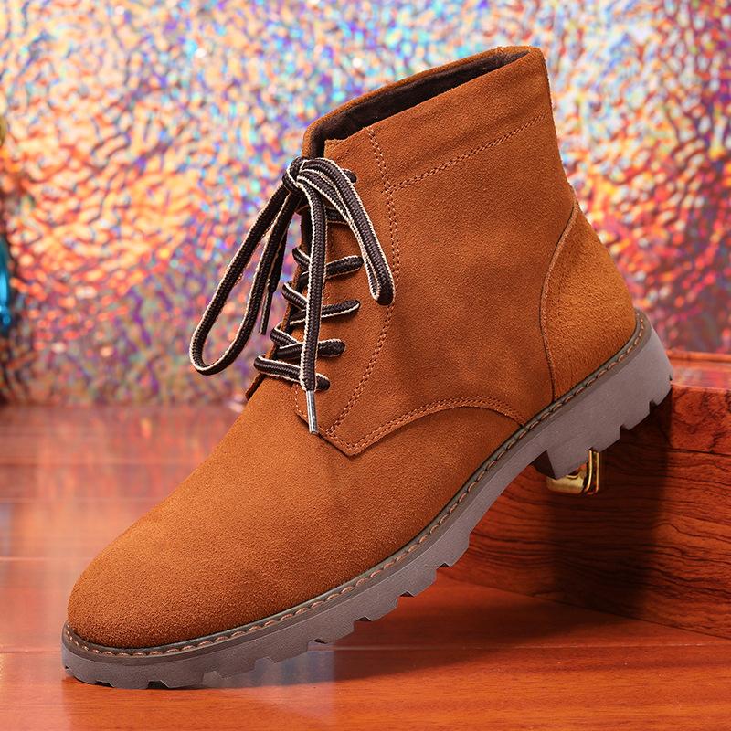 2025 autumn new British style short boots leather shoes men's trend Martin boots men's shoes Wenzhou Shoe Factory