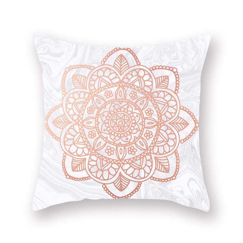 Nordic Pink Geometric Printing Pattern Cushion Cover Home Living Room Sofa Decorative Pillow Pillow Cover