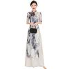 Enhanced Chinese Cheongsam Dress: Slim Fit Classical Dance Costume for Stage Performance