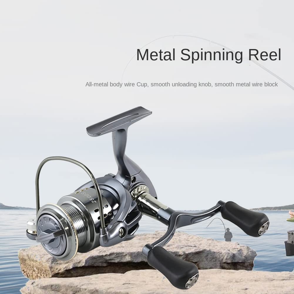 Limnyves Fishing Reel 2500S 6.4:1 Spinning Reel Double Handle Grip Fishing Gear Fishing Reel