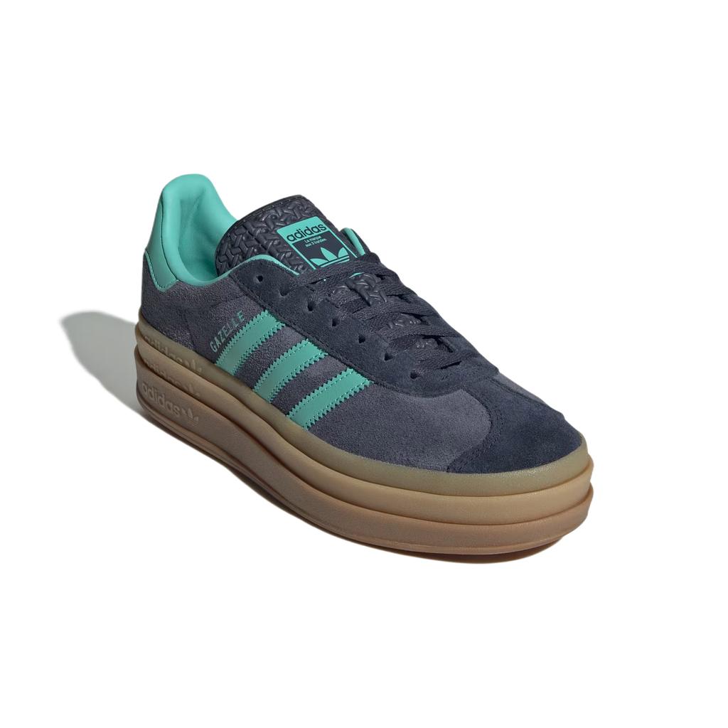 Adidas Gazelle Bold Shadow Navy Acid Mint Women Sneakers Blue Legend-Ink JQ6437