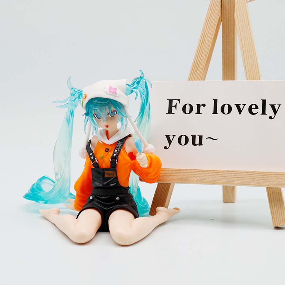 New In Stock FuRyu Noodle Stopper Hatsune Miku -Lollipop Ver.- PVC 15CM Anime Action Figures Model Collection Toy