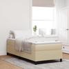 Platform Bed Frame Gray Green 80 x 200 cm Corduroy Fabric