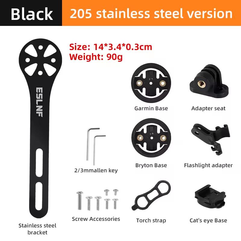 Bicycle Computer Bracket Road Bike Cycling Computer Integrated Handlebar Stem Computer Holder чёрный