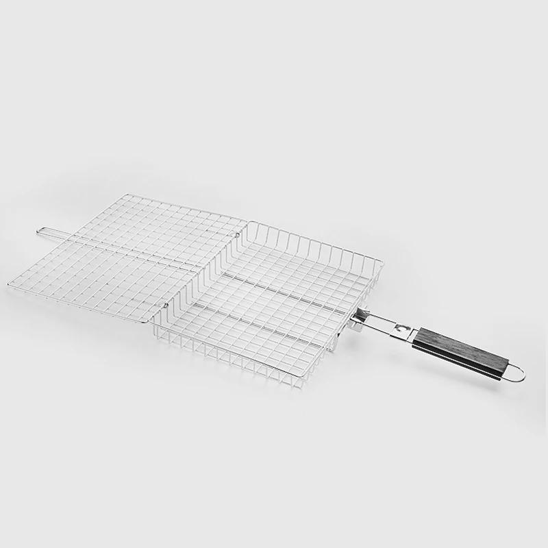 Stainless Steel BBQ Mesh Non Stick Grilling Basket Grill Mesh Mat Meat Vegetable Steak Picnic Party Barbecue Tool