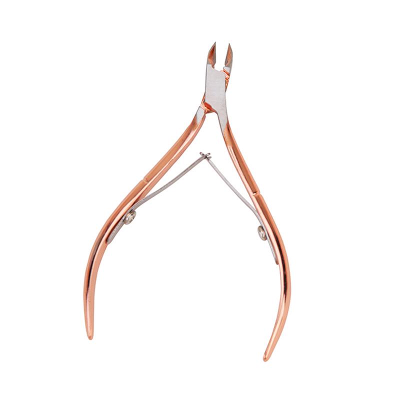 Manicure Nail Tool Hot Sale Rainbow Color Nail Salon DIY 3Pcs/set Dual-ended Stainless Steel Nail Cuticle Pusher Scissor Set