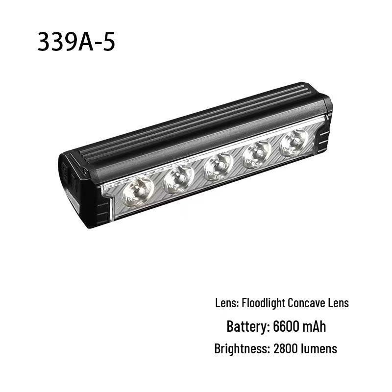 High Lumen Aluminum Alloy Front Light with Type-C Charging for Mountain Bikes