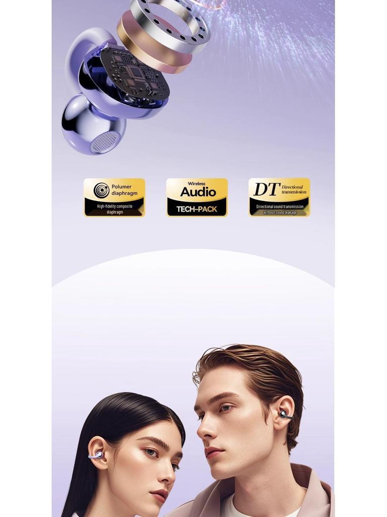 Q71 Bluetooth Earclip: Bone Conduction, High-Quality Sound, Noise Reduction, Long Battery Life, Universal Sports Model.