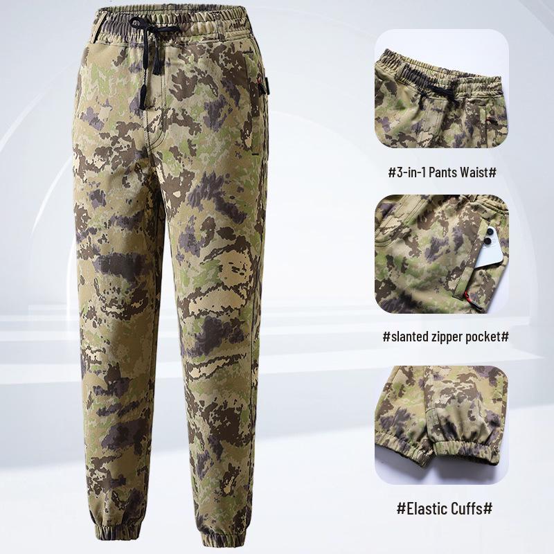 Men's Workwear: Breathable Camouflage Suit for Spring & Autumn - Durable, Thick, Wear-Resistant Outdoor & Training Gear.