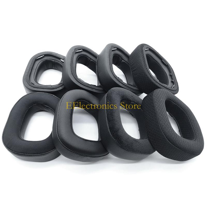 B03C 2-Piece Replacement Earpads Ear Cushion Earpads for HS80 RGB Repair Spare Part
