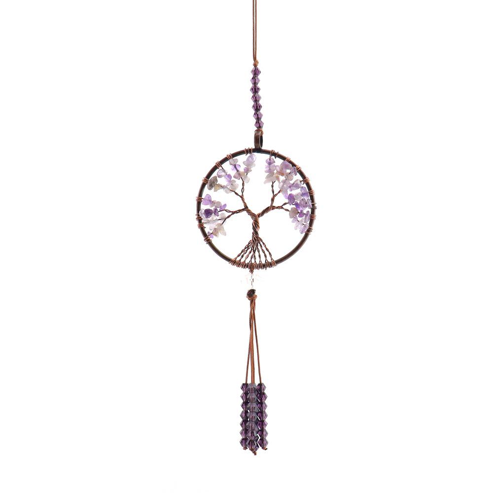 Natural Stone Tassel Car Pendant Sun Catcher