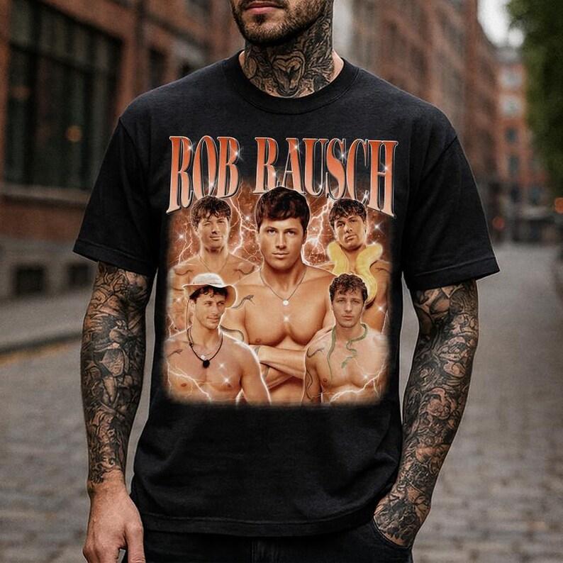 Rob Rausch Bootleg Unisex T-Shirt, Rob Rausch Retro T-Shirt, Rob Rausch Fan Gift XXL