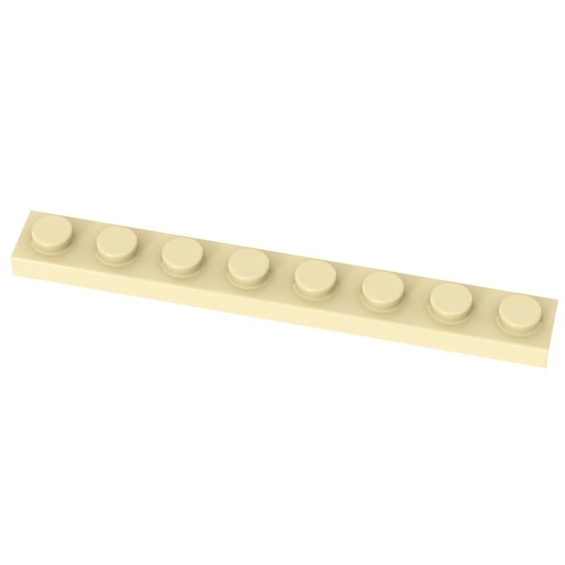 Funbrick 50 Stück 1x8 Platte 3460 Kompatibel mit Berühmten Bausteinen MOC DIY Klassisches Spielzeug Steine