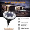 8Leds Solar Powered Paving Light High Brightness Underground Buried Lamps for Garden Lawn