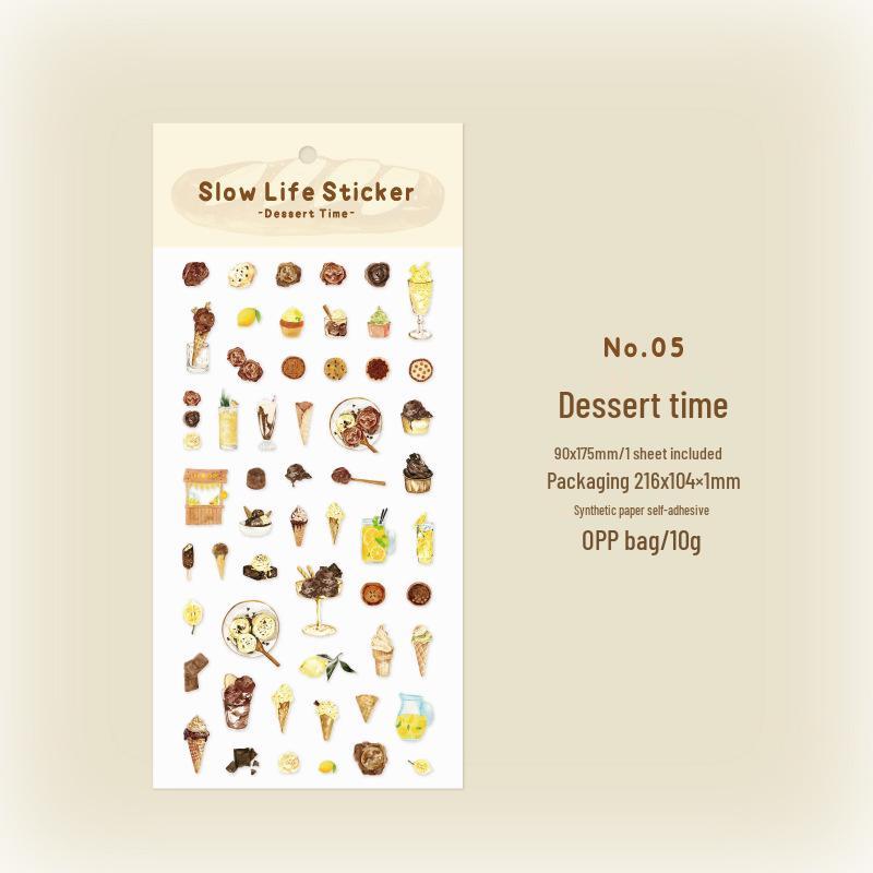 Twilight Plain Slow Life Vintage Journal DIY Decorative Phone Stickers