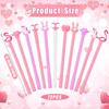 72 Pcs Valentine's Day Pens Heart Shape Pen Cartoon Fun Kawaii Pens Funny Writing Unicorn Pens Cartoon Animal Cool Ink Pens for Student Stationery