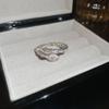 Prsten na otevírání sáčků se cukrem, pozlacený skutečným zlatem, osazený diamanty, Lehký, Vysoce luxusní, High-end, Prsten na ukazováček, Univerzální šperk pro dojíždění