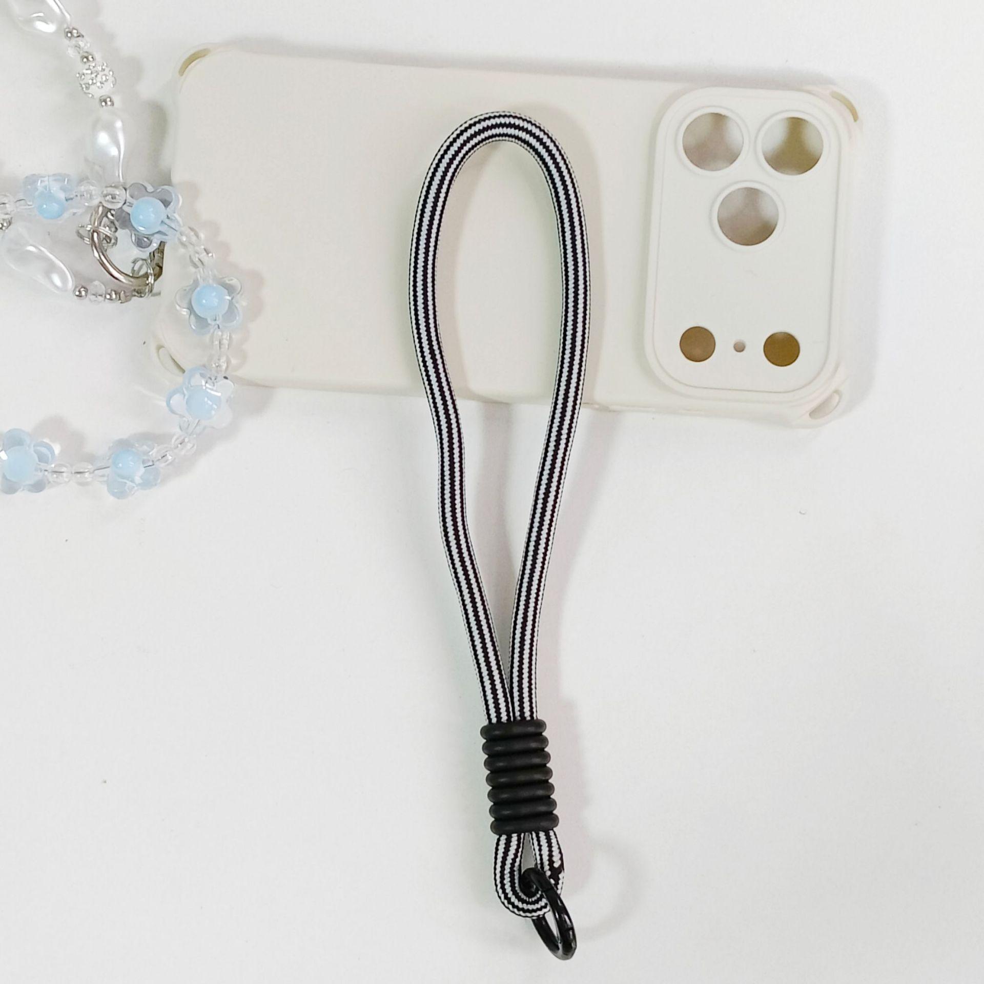 Thickened Handmade Woven Wrist Strap Anti-Lost Phone Chain Keychain Pendant for Cell Phone Portable Woven Phones Lanyard Nylon разноцветный