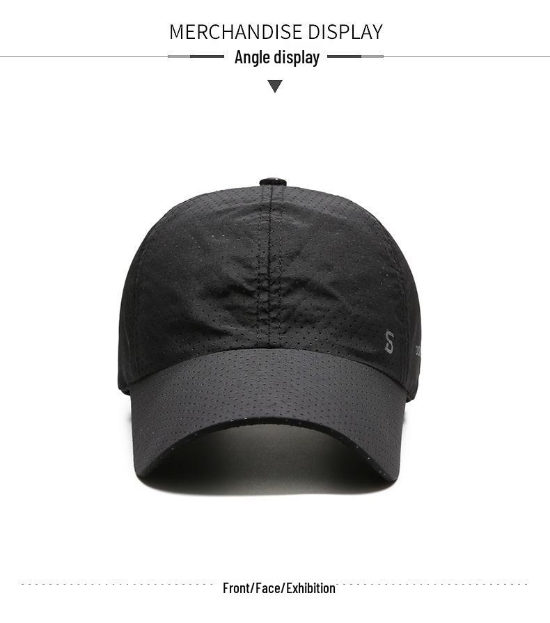 Men's Quick-Drying Breathable Running and Fishing Cap - Sun Protection Dad Hat