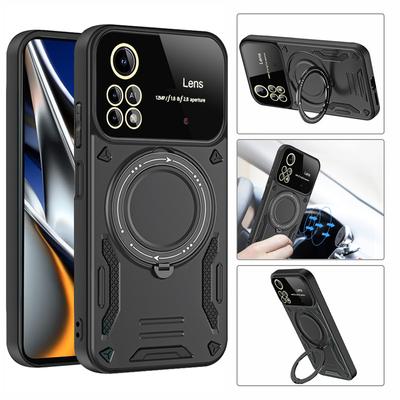 For Poco X4 Pro 5G Case Magnetic Ring Armor Phone Cases for Poko Little X4 X 4 Pro X4pro Pocox4pro Camera Protection Back Cover