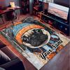 1PC Custom Name Winter Pug Portrait Theme Floor Mat Ideal for Living Room, Game Rooms, Office, Bedroom, Office Floor Mat , Floor Mats for Home