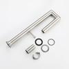 304 Stainless Steel Kitchen Sink Faucet Brush Nickel 360 Rotate Folding Kitchen Tap Deck Mount Cold Hot Water Sink Mixer Faucet