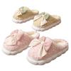 Cotton Slippers Ladies 2025 Winter New Velvet Warm Cotton Drag Girl Bow Cotton Shoes Panda