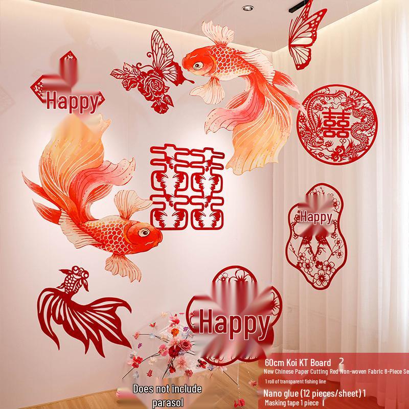 Goldfish Koi Carp Ornaments for Wedding and Event Décor