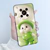 Case For ZTE Blade V70 Max / Nubia V70 Max Phone Case Black Soft Silicone Shockproof Cover Luxury Cute Love Rabbit Funny Casing