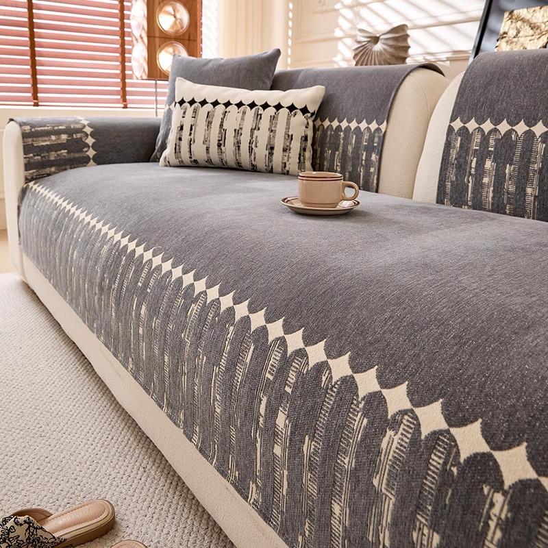 Chenier sofa cushion universal in all seasons 2025 new simple and beautiful starlight seat cushion cloth non-slip sofa seat cushion