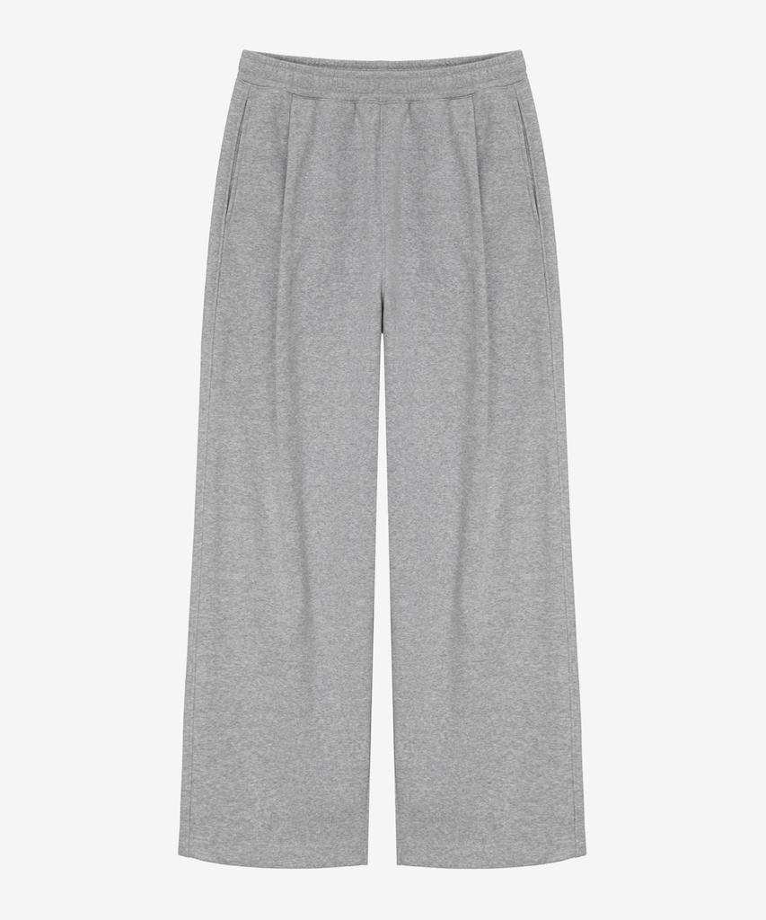 BASIC HOUSE Uni Brushed Terry Single-Pleat Wide Pants (2 Colors) Lapt7103