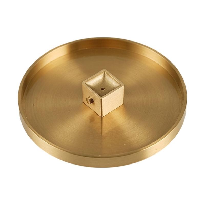 Elegant Metal Incenses Stick Burners with Ashes Catchers Tray for Meditations Home Decors Incenses Cones Stand Set