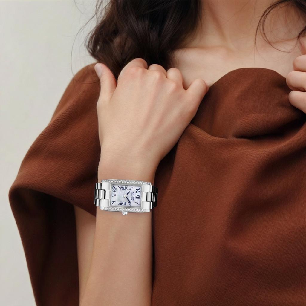 Citizen Eco-Drive Series Silver Waterproof Watch 30mm Stainless Steel Band Women Watches EX1030-54D