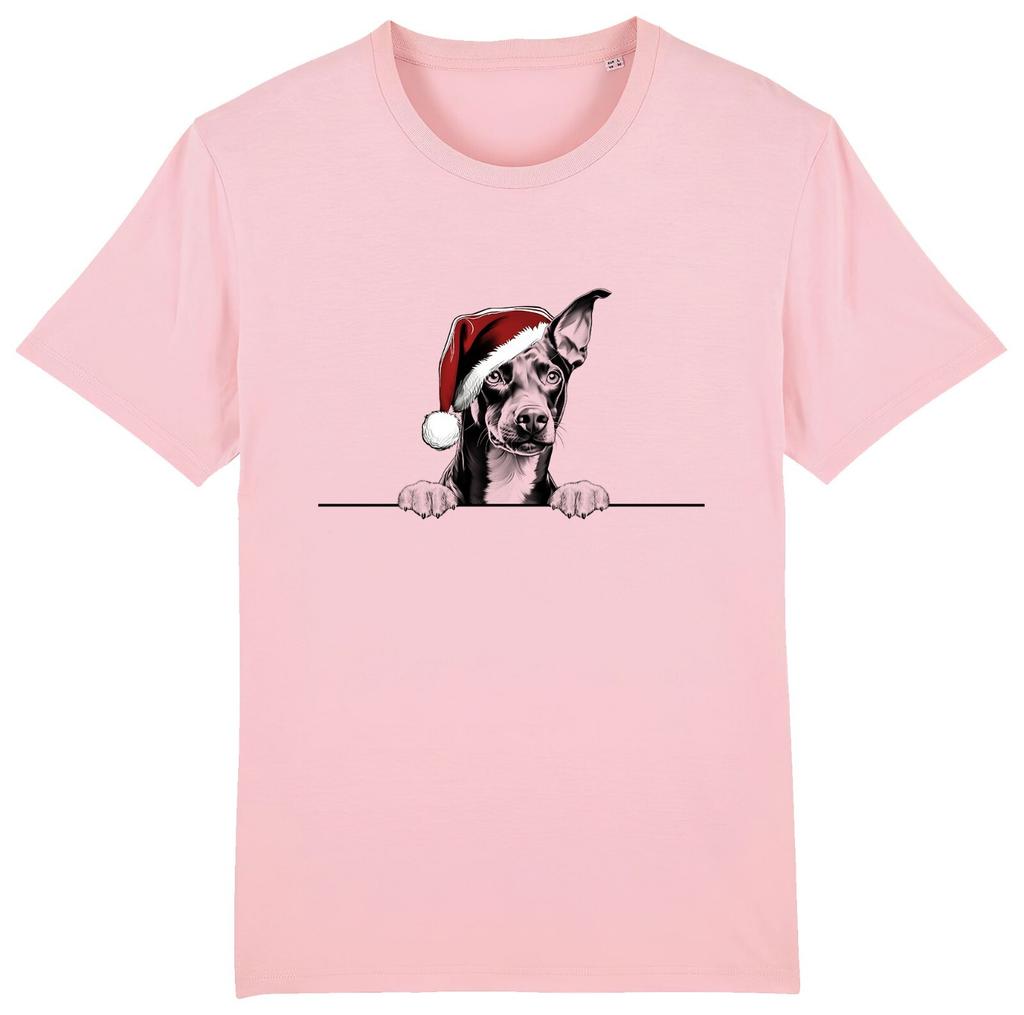 MANCHESTER TERRIER Christmas Dog T-Shirt Mens Womens Tees Top Mens Womens Dogs Gift Organic Top