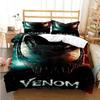 Venoms Beding Set Soft Duvet Cover Bed Linen Set Comfortable Quilt Cover Pilowcase Warm Comforter King Quen Sized Dimensions Young Boys Adult People