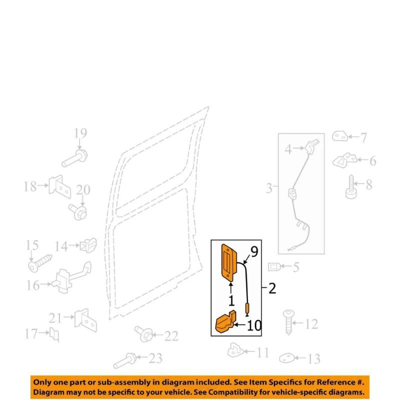 8C2Z15431A03A Rear Left Door Lock Actuator For E150 E250 E350 E450 1992-2019 Vehicles Direct Fit Upgrade