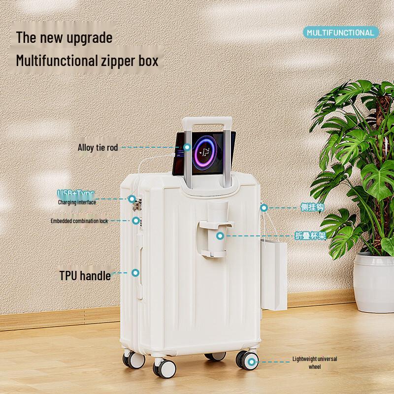 JOURHEY SHI Multi-functional USB Trolley Luggage