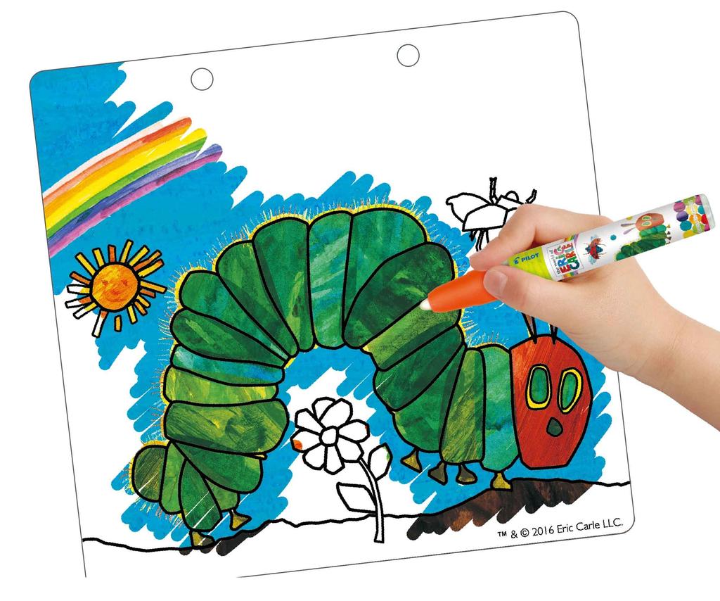 PILOT INK Drawing Coloring Book The Very Hungry Caterpillar Colorable Over and Swish-Swish - (Colorable Book) - Over!