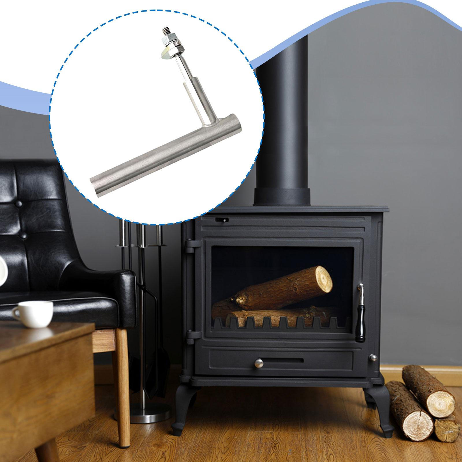 

Fireplace Door Handle Attachment Heat Resistant Comfortable Grip Spare Parts Easy to Install