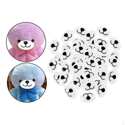 50Pcs Animal Safety Noses for Crochet Toy Craft Doll Puppet Plush Bear Accessories
