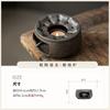 Household warm tea small set retro gilt kung fu tea set office living room one pot two cups coarse pottery beam pot