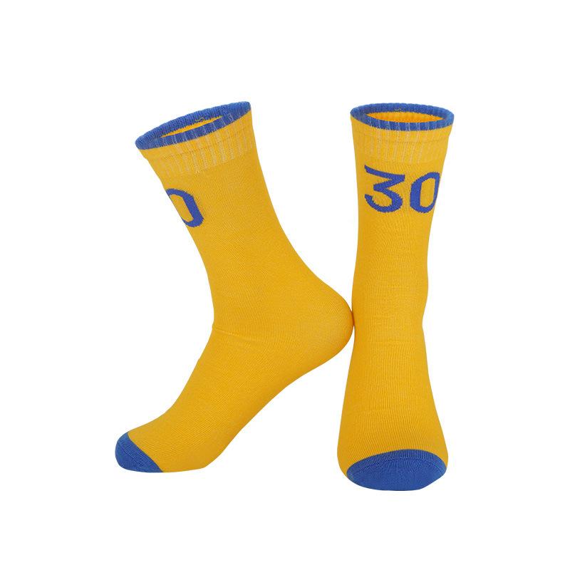 Summer Thin Children'S High-Top Basketball Socks Student Middle School Children'S Performance Star Number Socks Youth Sports Socks