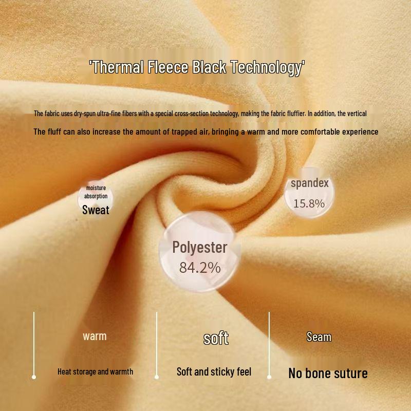 High-Waisted Baby Belly Protection Warm Underwear Set for Autumn & Winter