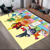 Anpanman Squad Square Area Rug, Non-Slip Floor Mat for Bedroom, Perfect Gift for Anpanman Fans