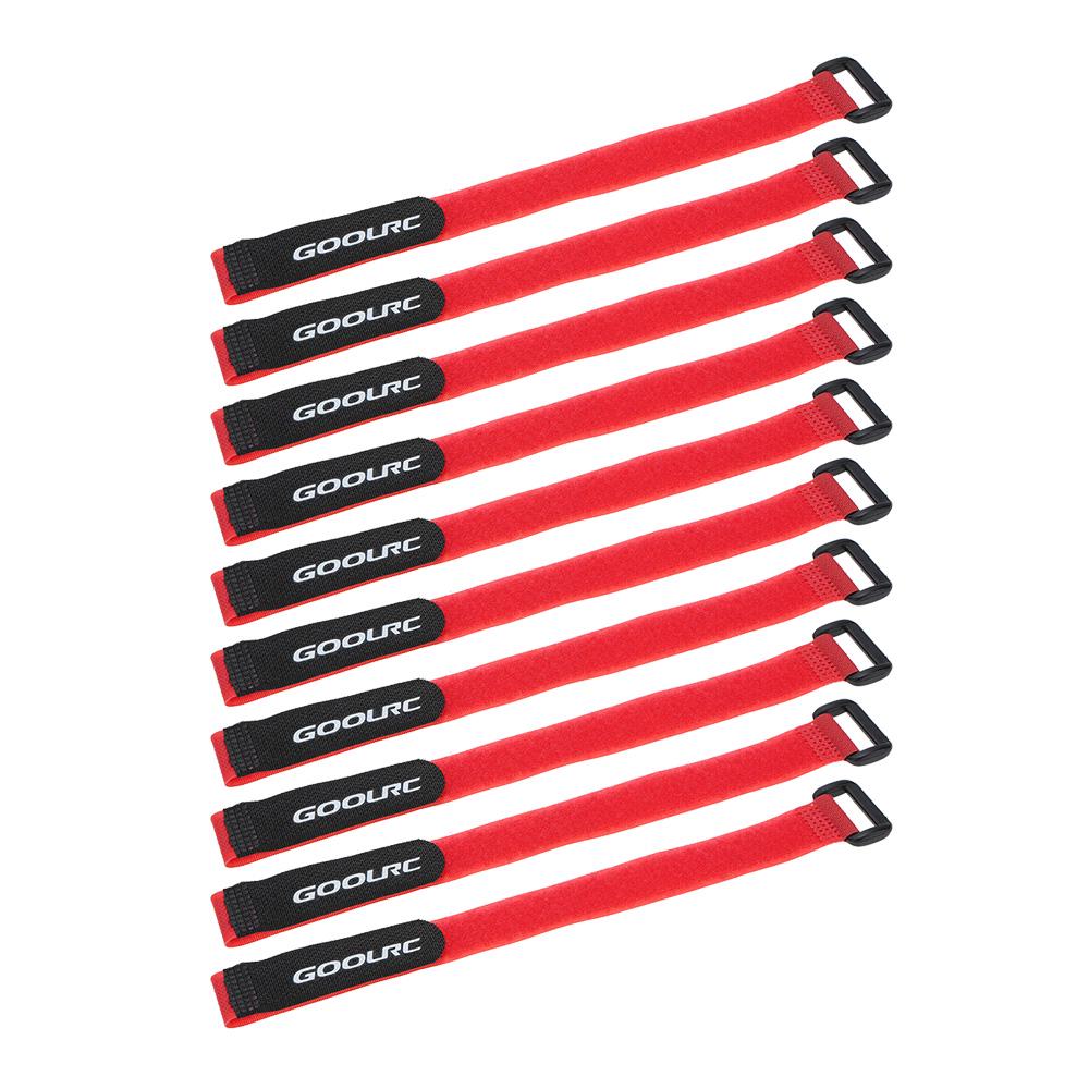 10Pcs GoolRC Strong RC Battery Antiskid Straps Battery Bands 285mm for RC Drone Helicopter and RC