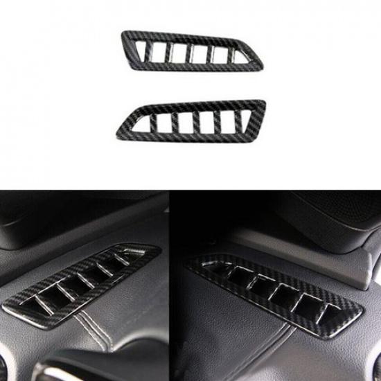 For KIA Sorento 2021-2024 Carbon Fiber Dashboard Air Outlet Vent Cover Trim