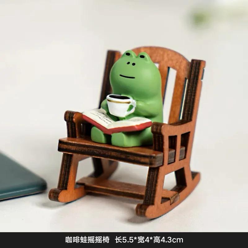 

Interior Accessories Home Desk Lamp Table Decoration Frogs Resin Action Figure Small Ornaments Desktop Car Crafts Decor Garden