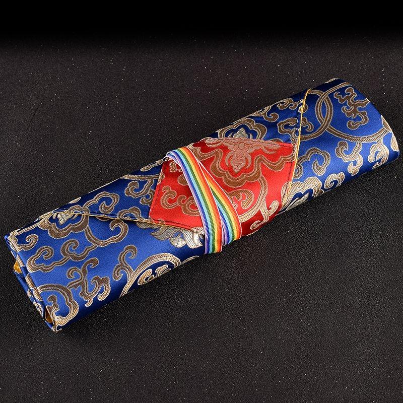 Buddhist Scripture Storage Bag, Tantric Organizer, Handicrafts, Embroidery, Satin Manza Cover, Cloth, Good Luck, Home Gift