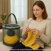 1pc Large Capacity Spool of Thread/Yarn/Sewing Machine Thread Organizer with Twistable Drum & Hole-Patterned Handle - Compact Portable for Travel