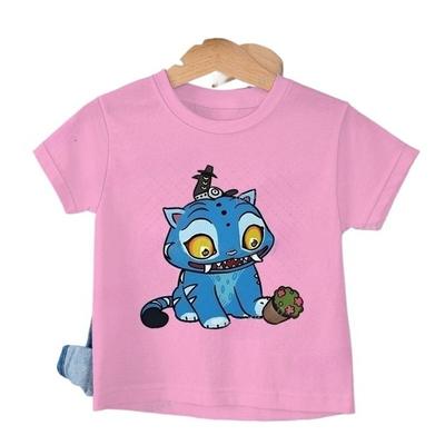 T-shirt Mignon Tigre Derpy Chasseurs de Démons Kpop pour Enfants Impression Film Chaud T-shirt Doux Bébé Fille Garçon Vêtements Tigre Dessin Animé